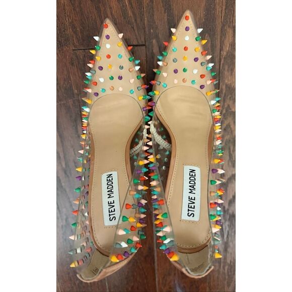 Steve Madden Women's Daisie Spiked Pumps Size 6.5 - Picture 6 of 8